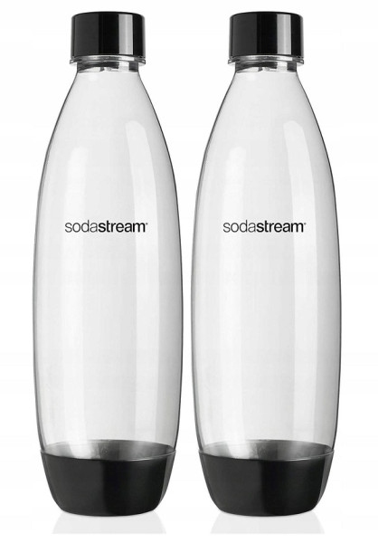 SodaStream butelka Fuse x2 1L duża czarna zestaw