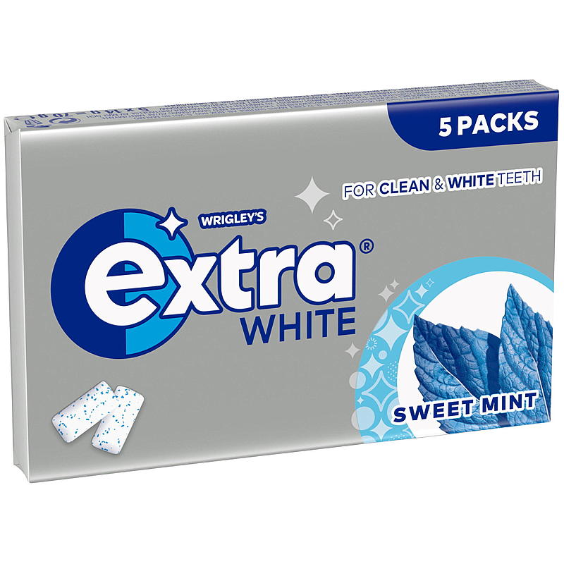 Ekstra Ekstra 5-pakning 70 g, Sød mynte