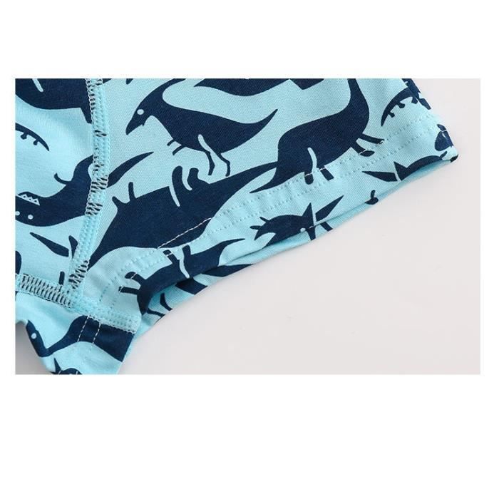 Calzoncillos bóxer de algodón puro para niño con estampado de dinosaurios, paquete de 10