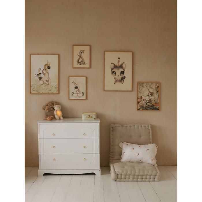 Bellamy 3-Drawer Changing Table - Royal - 103 x 50 x 90cm - White