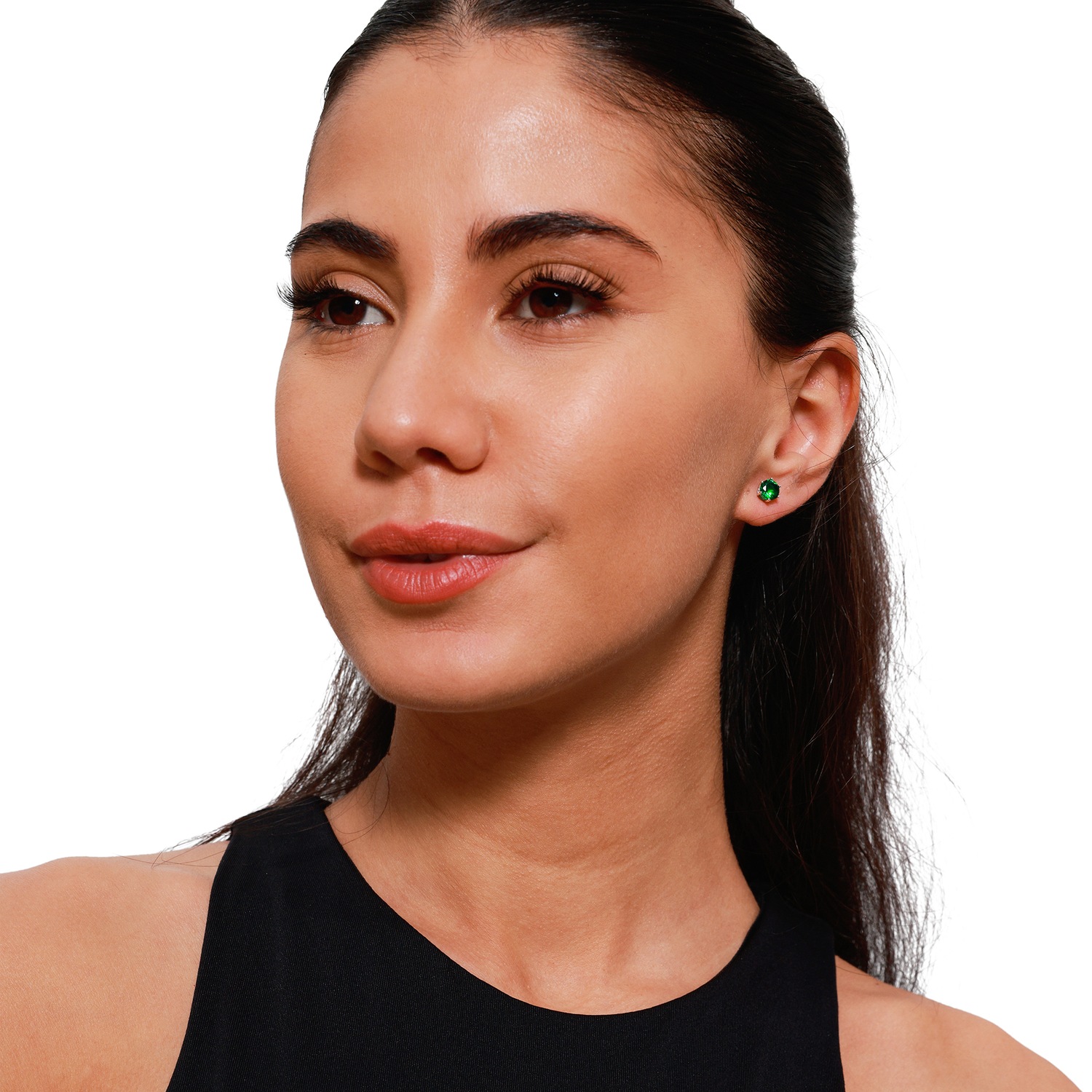 Heideman Boucles d'oreille Peach couleur argentée polie
