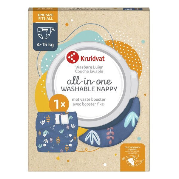 Kruidvat Pralne plenice vse v enem<br>modre, velikost 4-15 kg