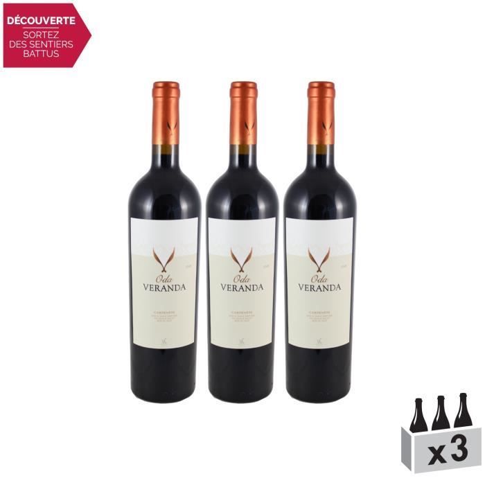 Carmenere Oda San Felipe Tinto 2008 - Caja de 3 botellas de 75cl - Bodega Corpora - Vino Tinto - Origen: Chile - Variedad de uva: Carmenere