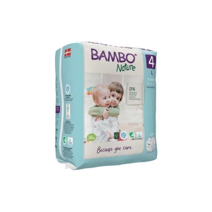 Fraldas Bambo Nature Tamanho 4 (7-14kg) - 24 unidades