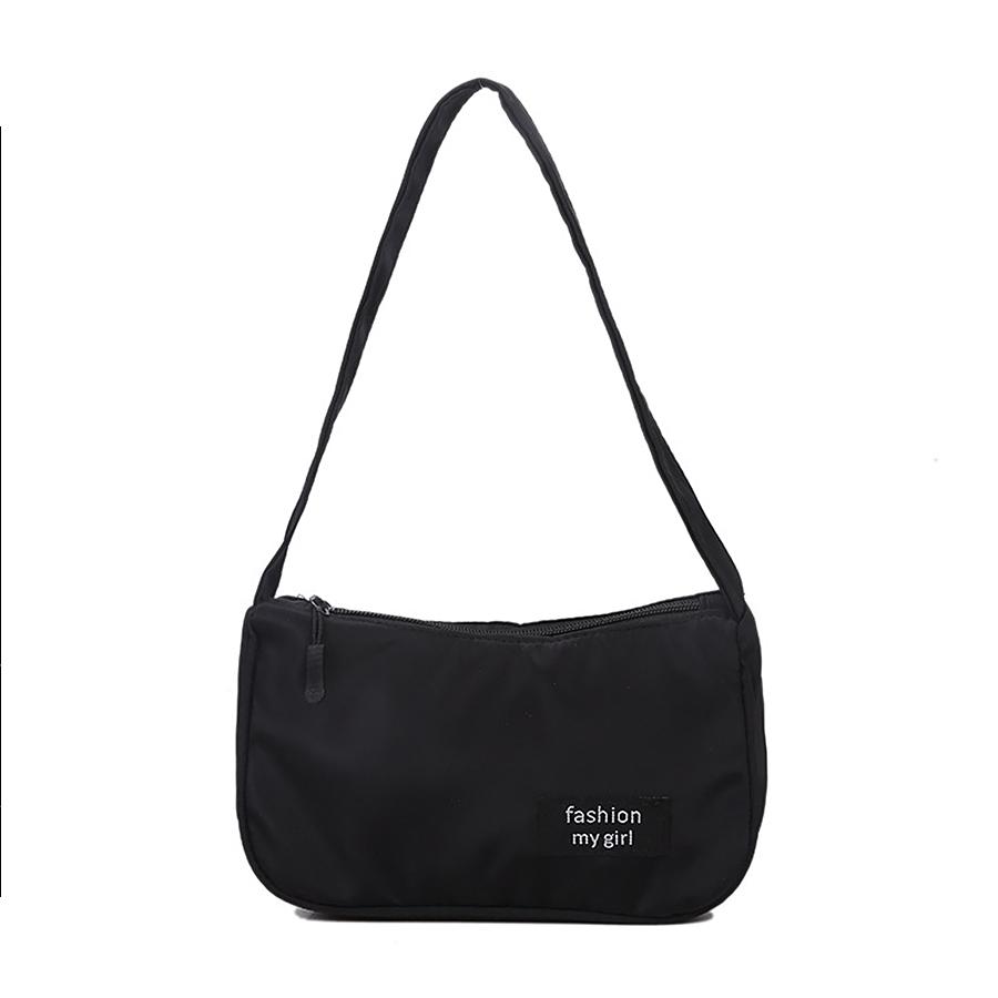 Borsa piccola alla moda con texture, borsa da ascella in nylon, borsa baguette da donna, nuova linea di tendenza 2020, borsa a tracolla, borsa da donna