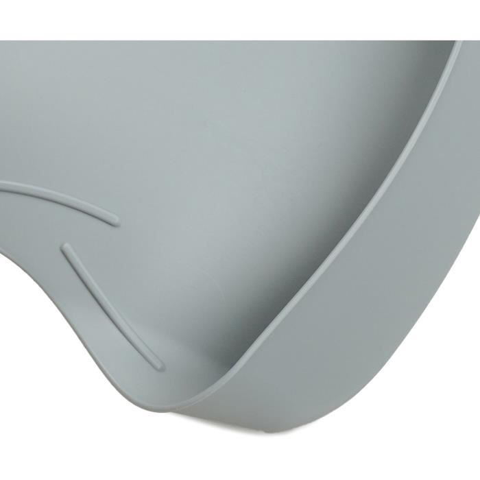 Set di 2 bavaglini - THERMOBABY - BIBOU - Verde celadon e Grigio charm - Regolabili e impermeabili