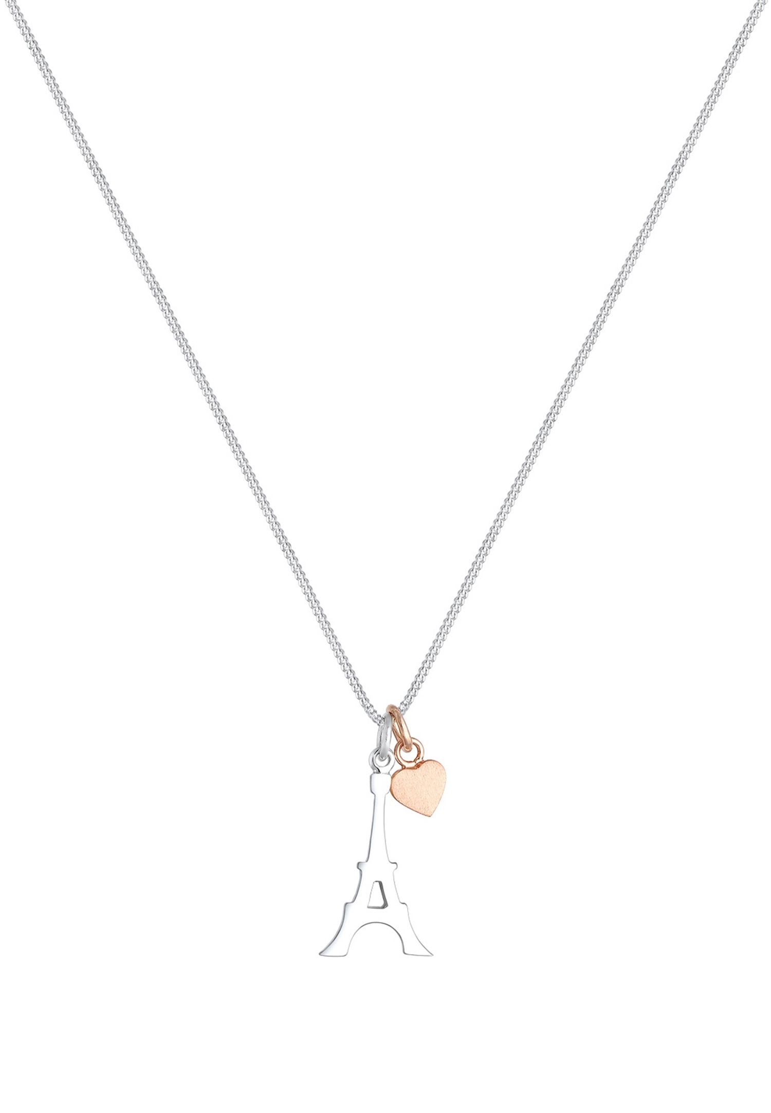 Elli Femme Tour Eiffel Coeur - (925/1000) Argent