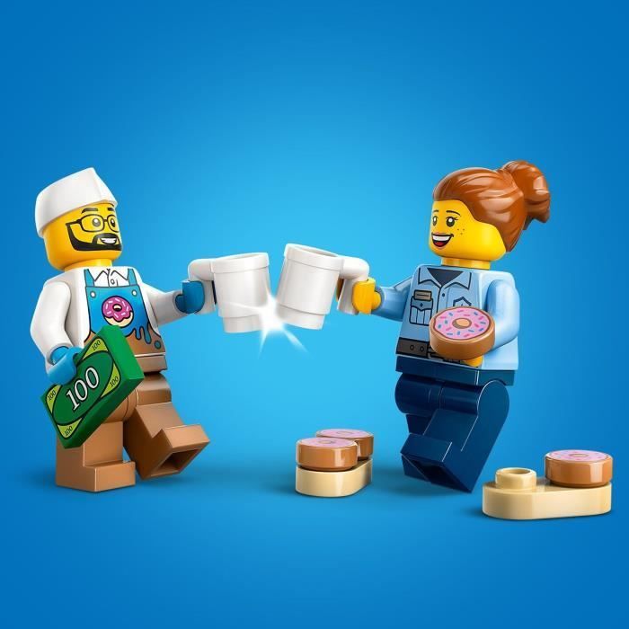 LEGO City 60452 Donut Food Truck - Building toy for boys aged 5 and up