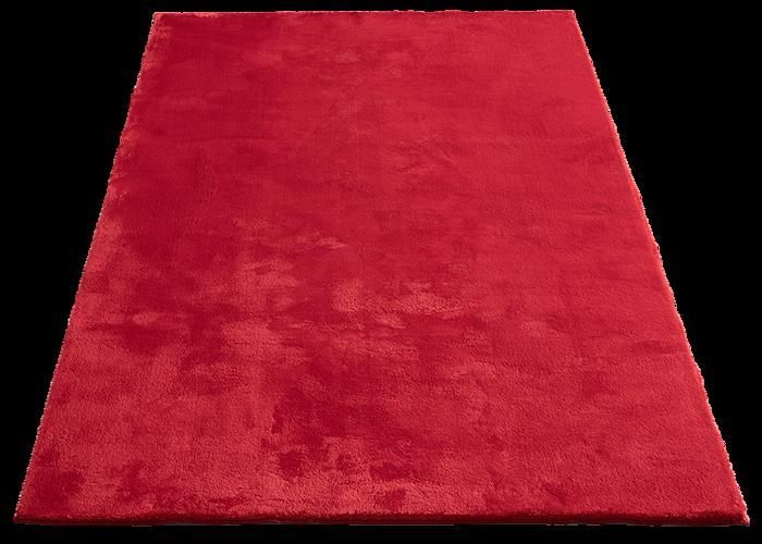 Alfombra suave - LA ALFOMBRA - Relajante - Antideslizante - Lavable - Roja 160x220 cm