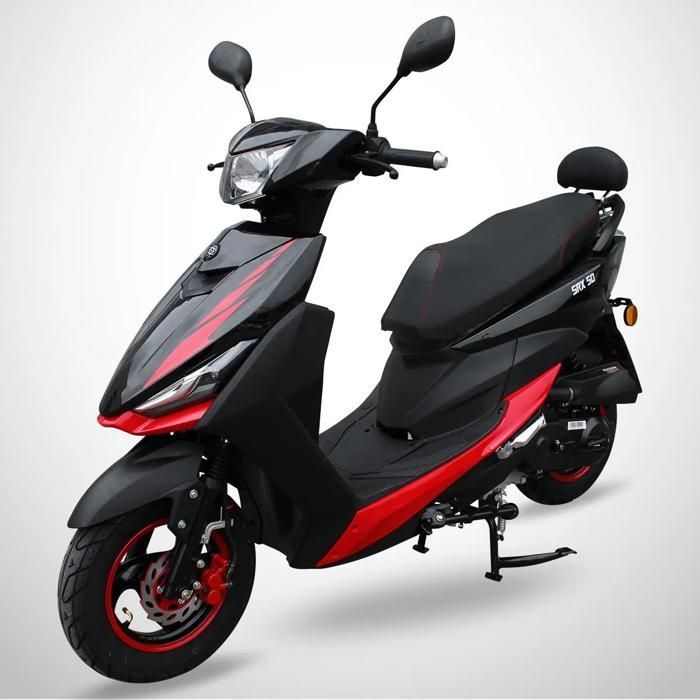 Scooter SRX 50 JIAJUE de 50 cc y 4 tiempos / Negro y rojo