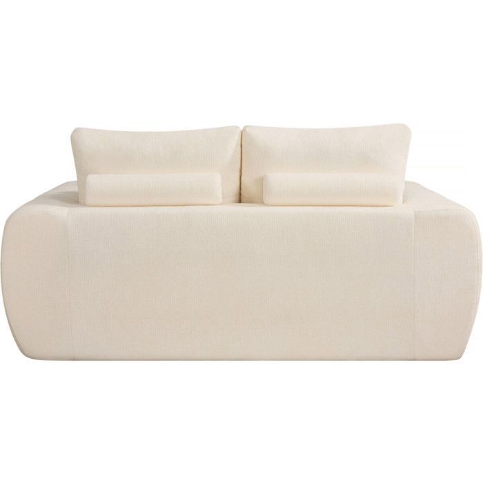 Canapé droit en tissu style bubble 