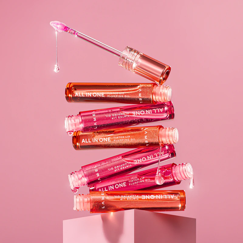 Óleo Labial Volumizador com Cor Tudo em Um LAMEL