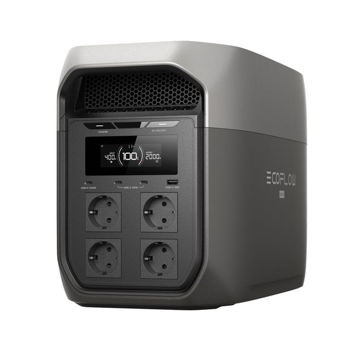 Estación de energía portátil - ECOFLOW - DELTA 3 MAX - 2674 W máx. - Bluetooth - WiFi - Negro y gris