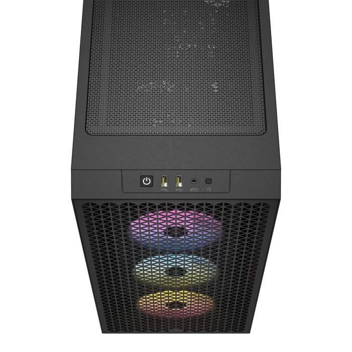 Case per PC - CORSAIR - 3000D RGB AIRFLOW - ATX Mid-Tower - 3 ventole AR120 RGB - Nero