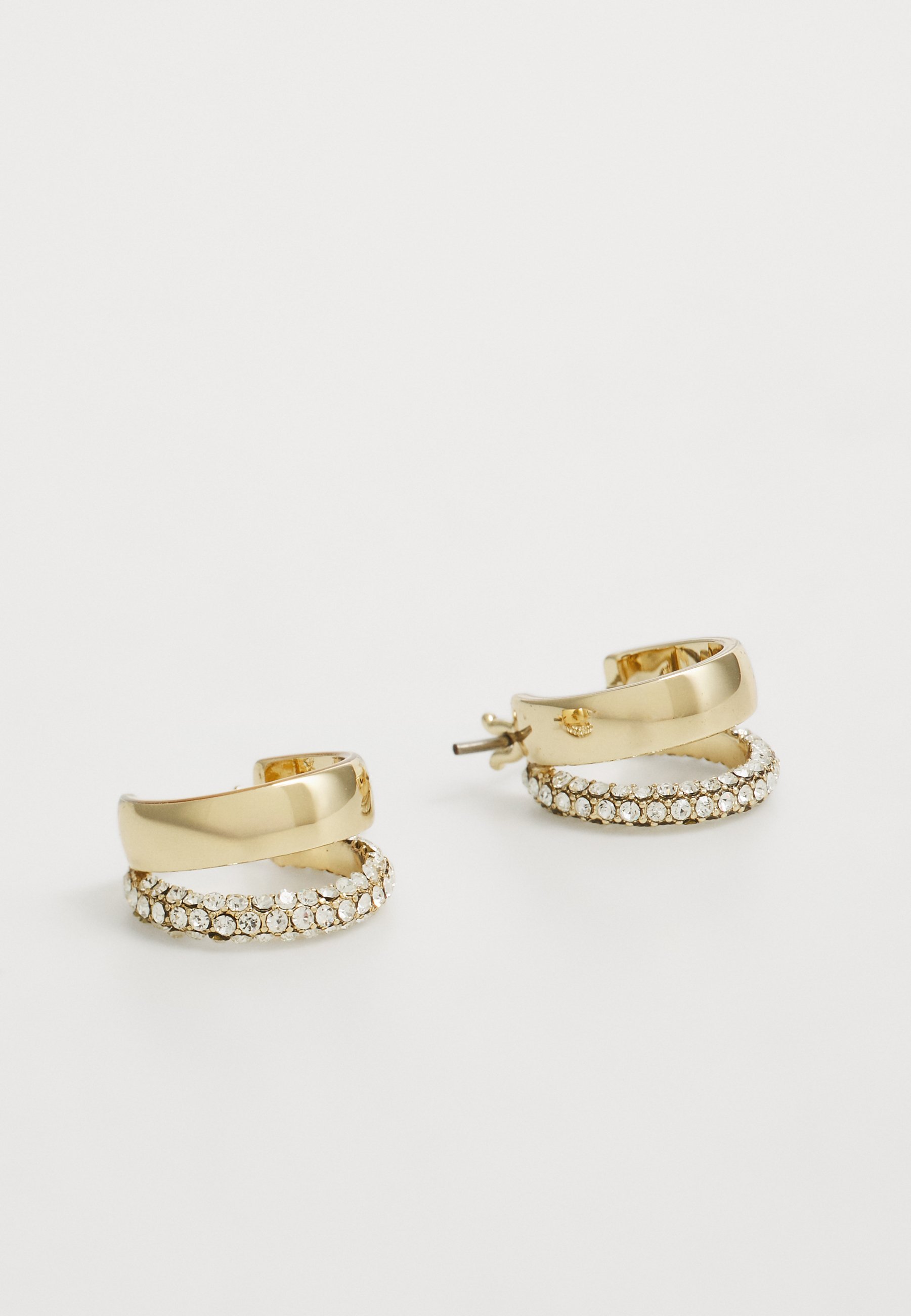 Lauren Ralph Lauren PAVE SPLIT HOOP - Oorbellen - goudkleurig