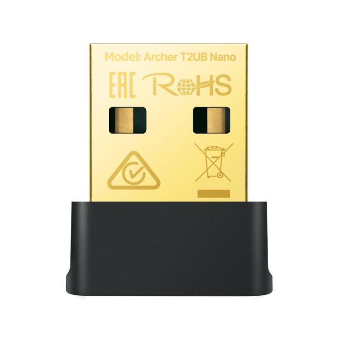 Chiavetta WiFi AC600 - TP-Link - Archer T2UB Nano - 2,4 GHz 200 Mbps - 5 GHz 433 Mbps - Bluetooth 4.2