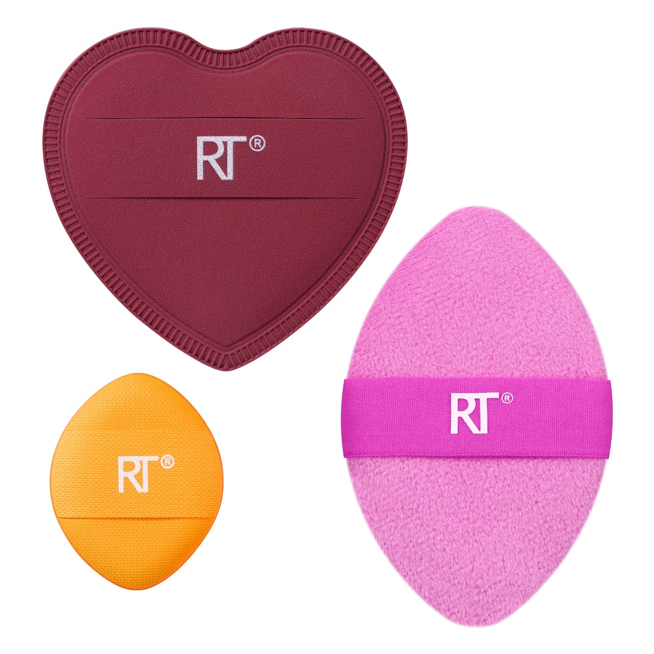 Real Techniques Make-up-Accessoire-Trio Matte + Merry Puff – 1 št.
