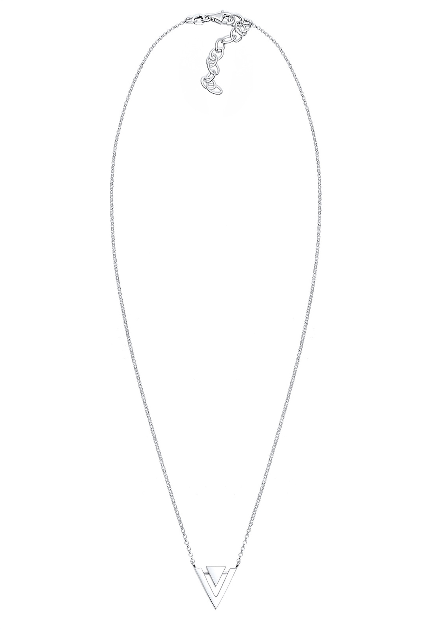 Elli Femme Pendentif Triangle Geo - (925/1000) Argent