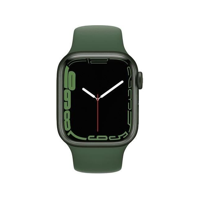 Apple Watch Series 7 GPS 45 – Aluminiumgrün – Sportarmband Grün – Generalüberholt – Hervorragender Zustand