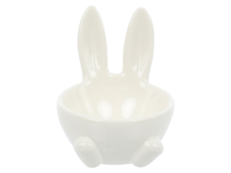 Naczynie ceramiczne Zając 7 cm białe