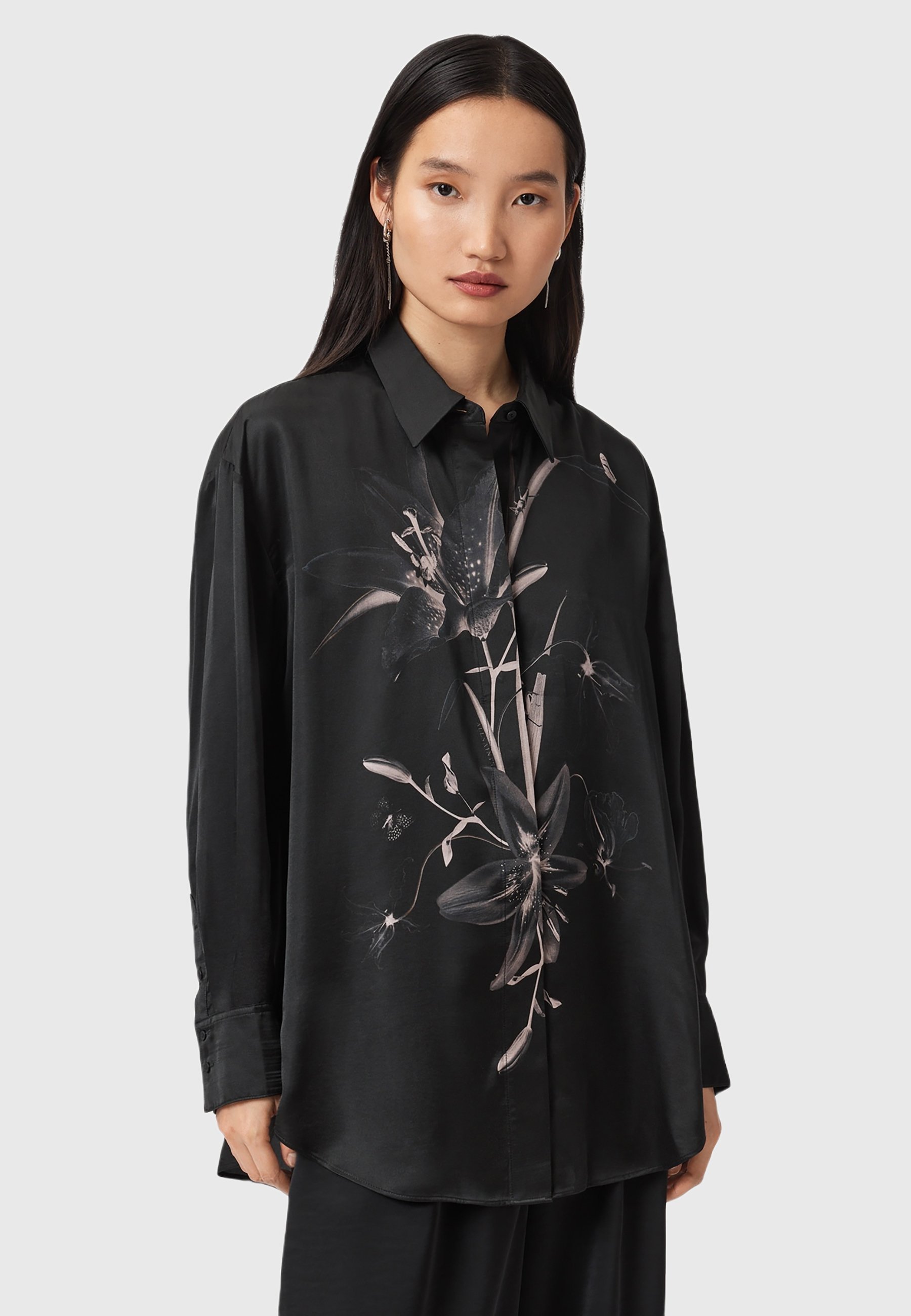 AllSaints BERNIE - Bluse - petra black