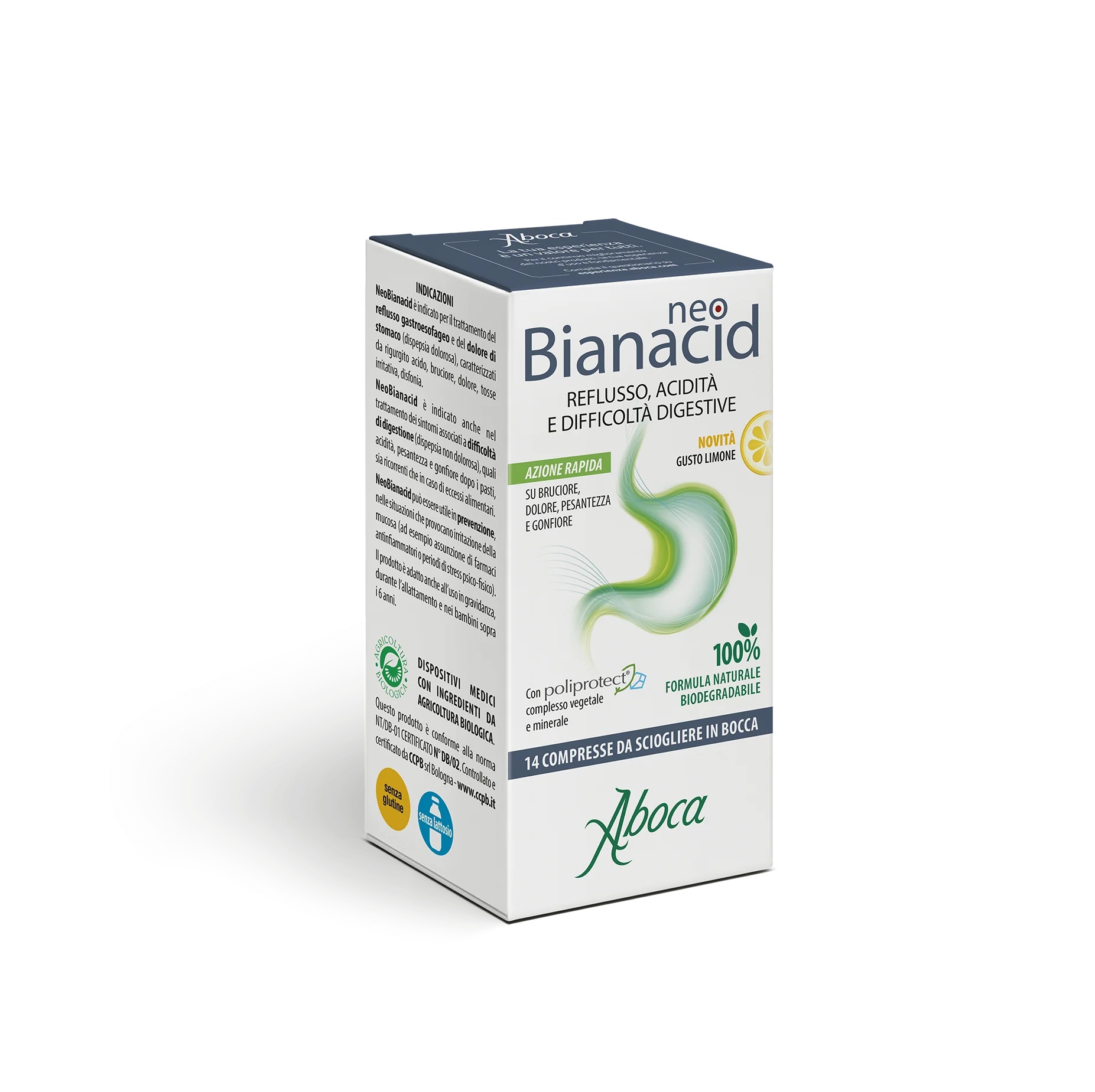 ABOCA Neobianacid 14 comprimés Citron Problèmes digestifs
