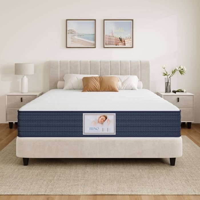 Materasso - 140x190 cm - Spessore 22 cm - Memory foam - Morbido e traspirante - TEENO