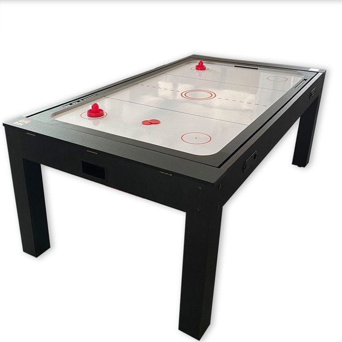 Table de Billard 7 FT Multi-jeux Rouge Air Hockey + Table de Tennis + Table Top – Strike