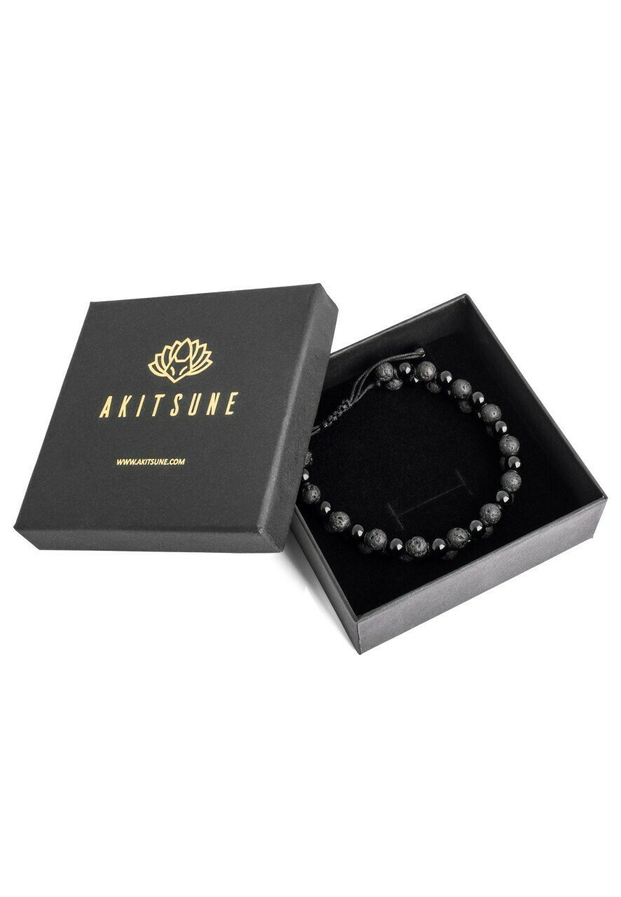 Akitsune SENSEI - Armband - onyx lava