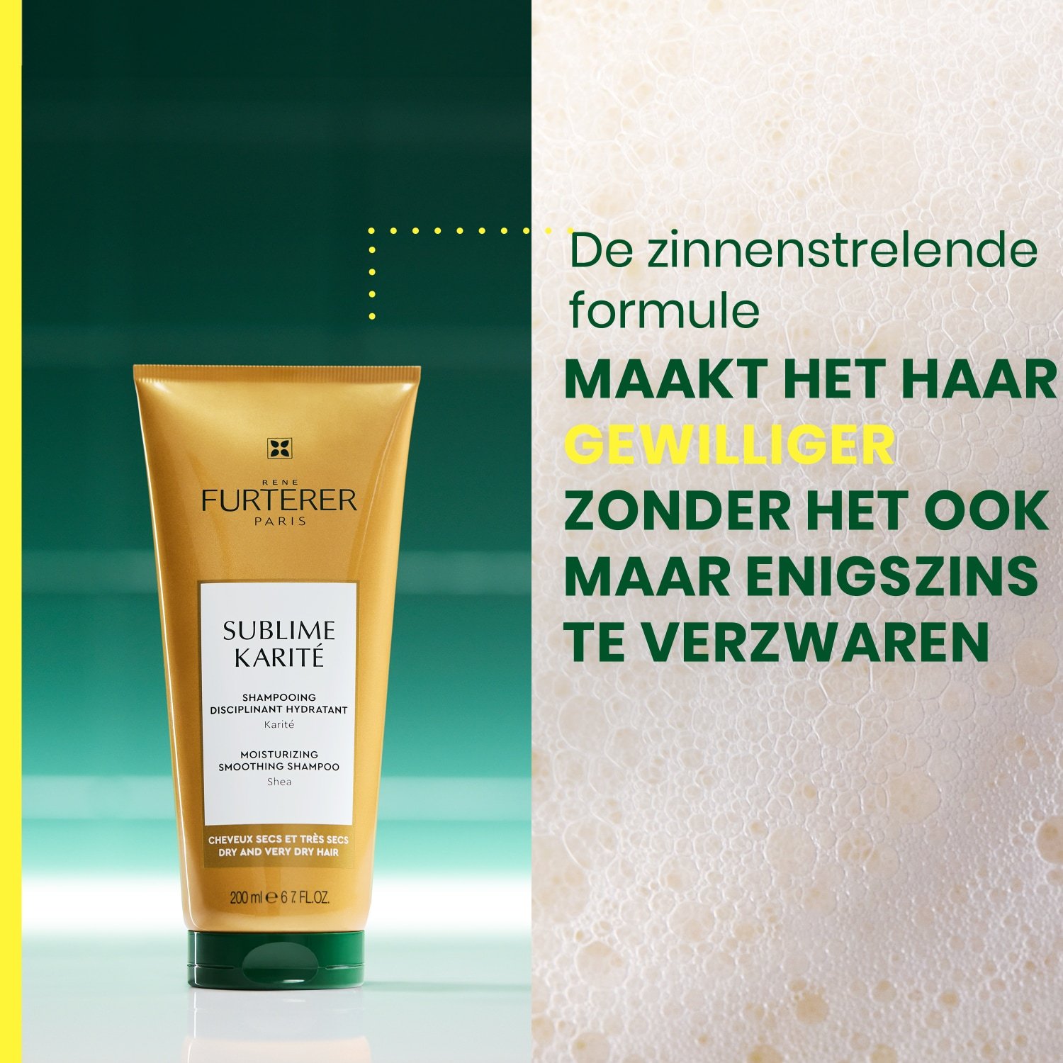 René Furterer Sublime Shea Butter vlažilni in gladilni šampon - 200 ml
