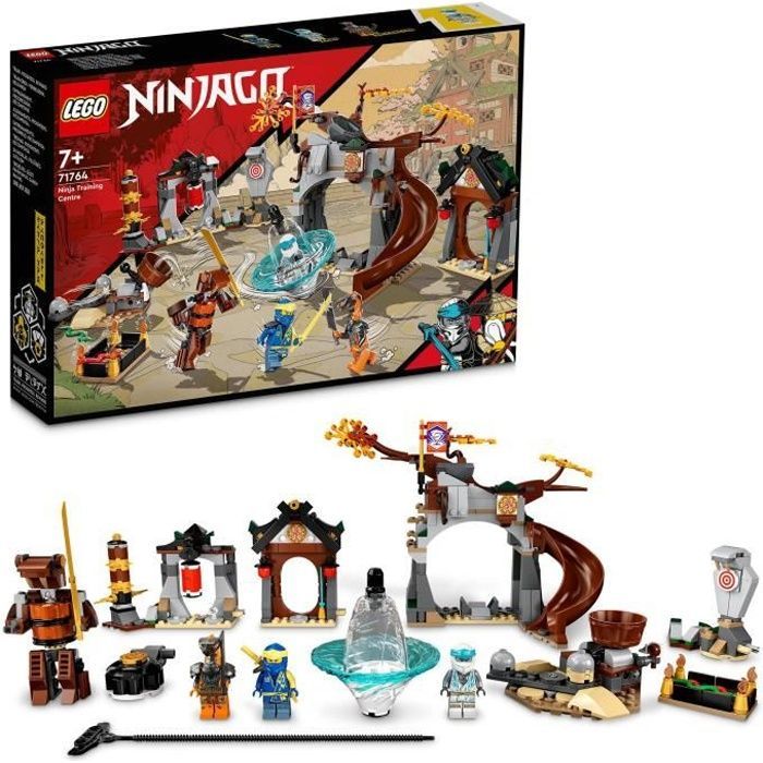 LEGO® 71764 Ninjago Le Centre D’Entraînement Ninja, Toupie Jouet Pour les Enfants Avec les Minifigures Zane & Jay