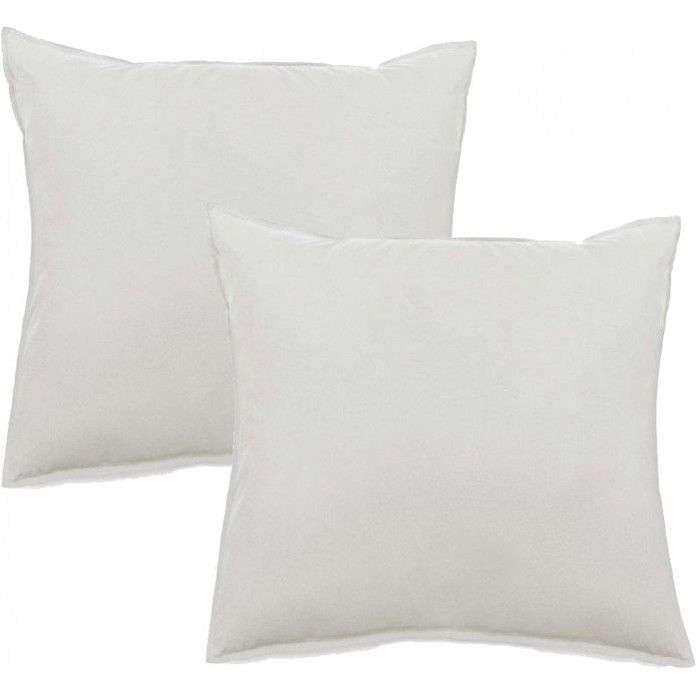 Juego de 2 fundas de almohada Palace de algodón puro lavado y teñido, 63 hilos/cm², Vent du Sud - Palace Natural - Juego de 2 fundas de almohada 65 x 65 cm
