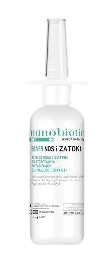 Nanobiotic Med Silver Nos i Zatoki Spray Do Nosa 30 ml