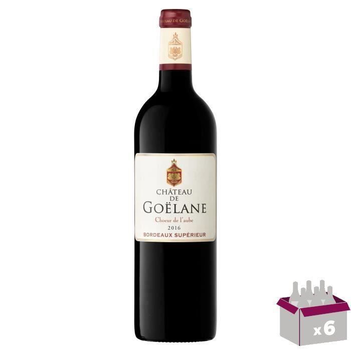Château de Goëlane 2016 Bordeaux Supérieur - Vino tinto Burdeos x6
