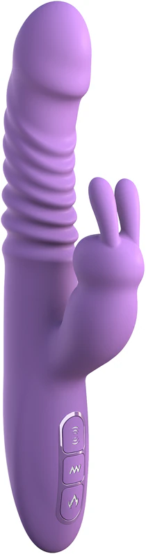 Vibrador de silicone em formato de coelho com estimulação clitoriana Pipedream Fantasy For Her