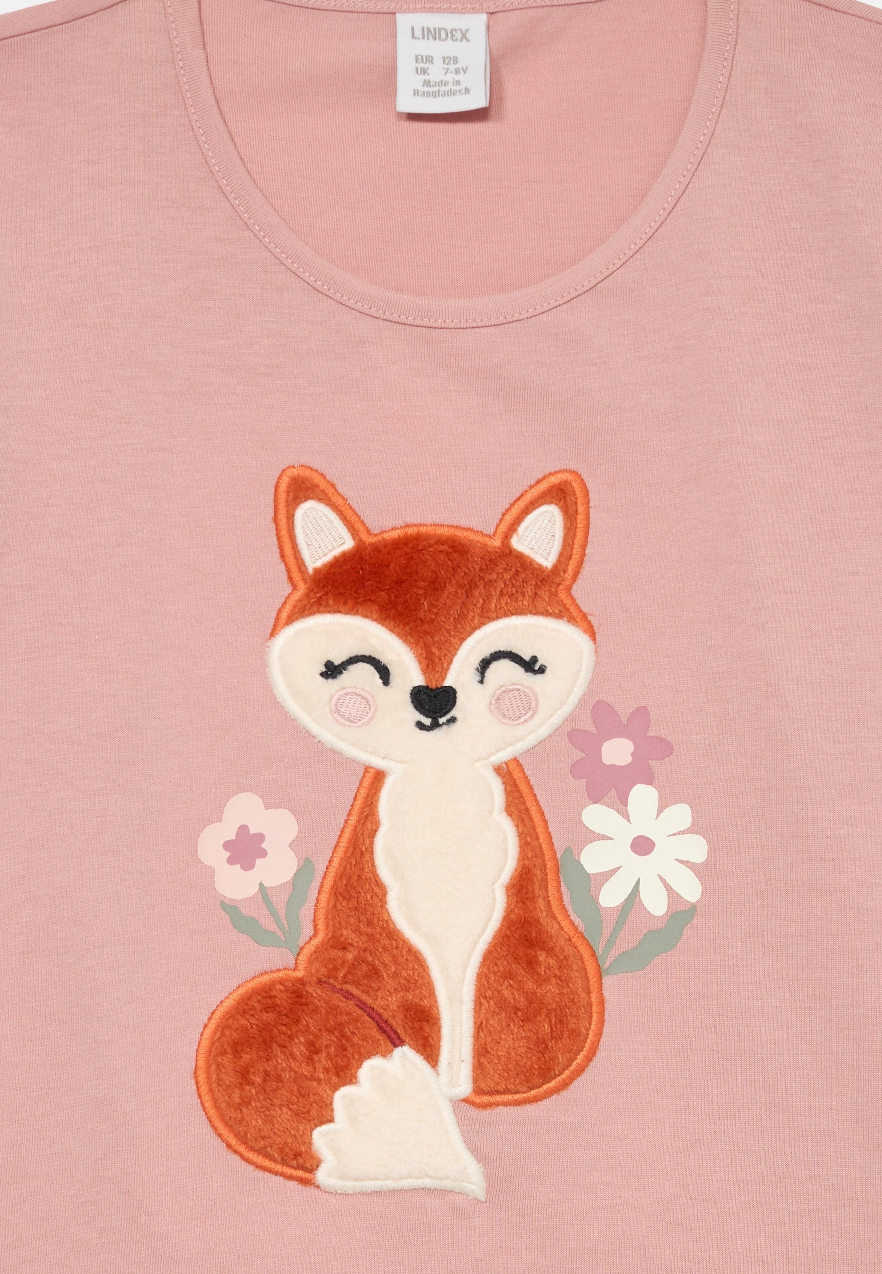 Lindex BUNNIE 3D EFFECT - Top met lange mouwen - oudroze