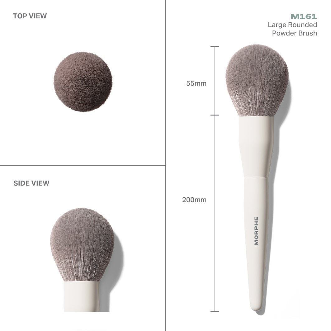Morphe pudros teptukas M161 Didelis, apvalus pudros teptukas - 1 vnt.