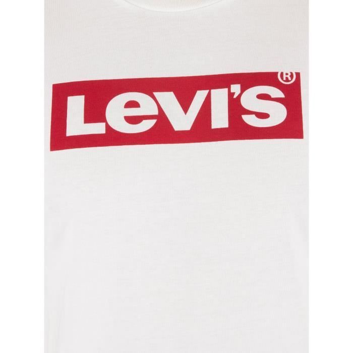 Camiseta masculina Levi's com estampa, branca