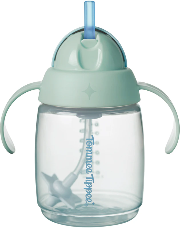 Tréningový pohár Tommee Tippee Trainer so slamkou a závažím