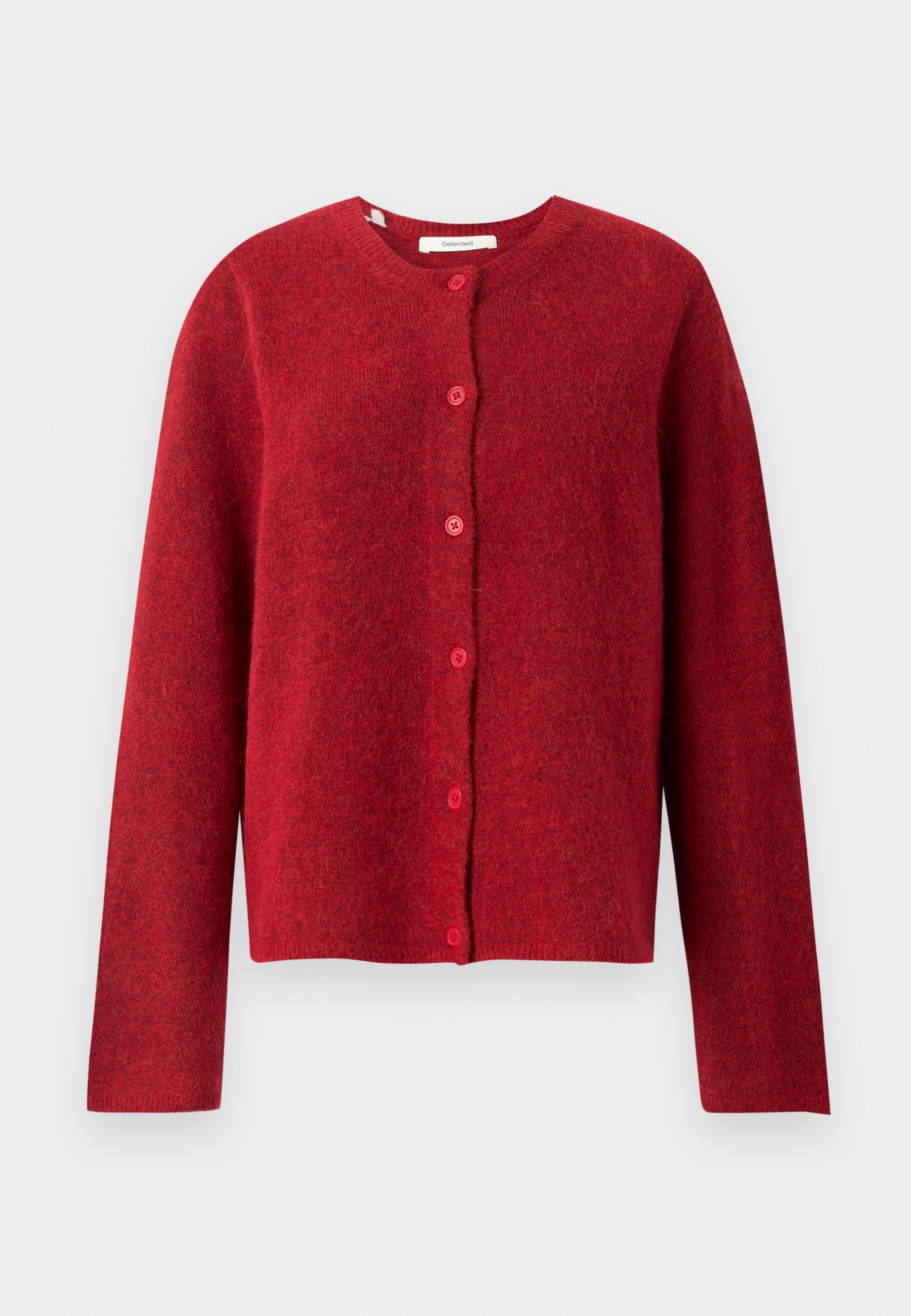 Selected Femme SLFLULU NIEUW CARDIGAN - Cardigan - paardensportrood