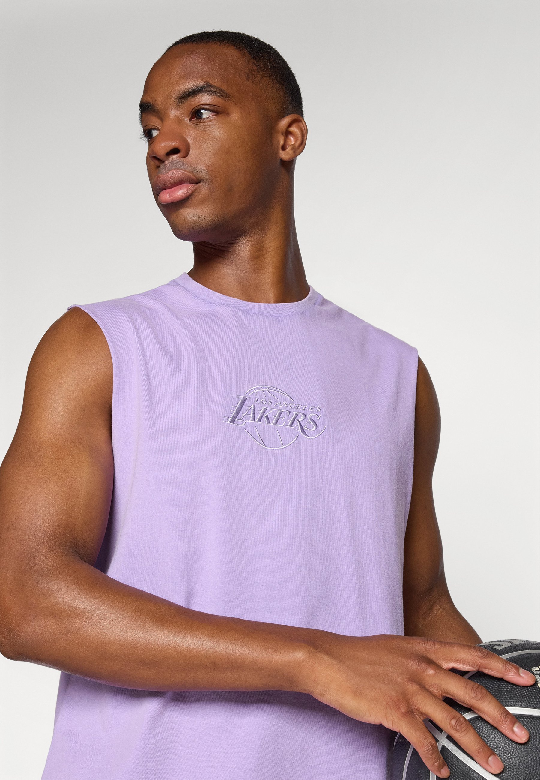 Maglietta senza maniche lavata New Era NBA LOS ANGELES LAKERS - Abbigliamento da club - grigio