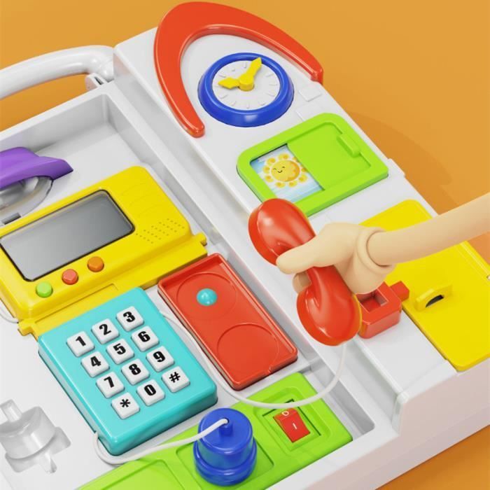 Jouets d'apprentissage - Marque - Modèle - Développement précoce - Sons et lumières - Blanc
