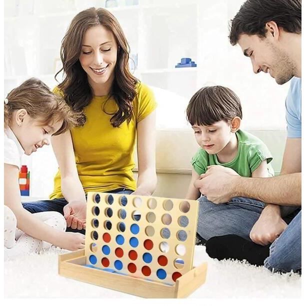 Jeu de Société - ZGEER - 4 Victoires - Stratégie Classique - Pour 2 Joueurs - Idéal Cadeau