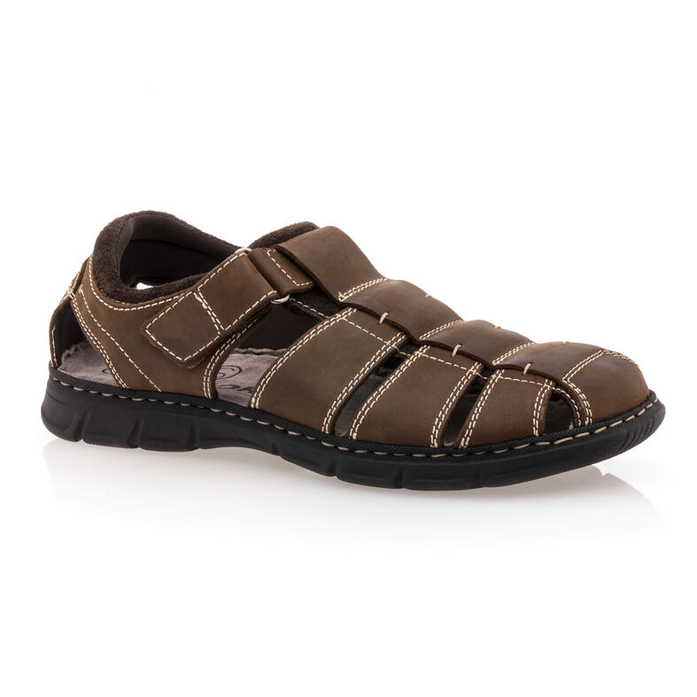 Brune sandaler / sko med åpen tå for menn
