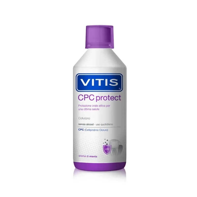 DENTAID VITIS Vitis CPC Protect bain de bouche protection active de la cavité buccale 500 ml