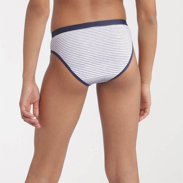 Braguitas para niñas - DIM - The Pockets - Paquete de 3 - Algodón elástico - Estampados coloridos