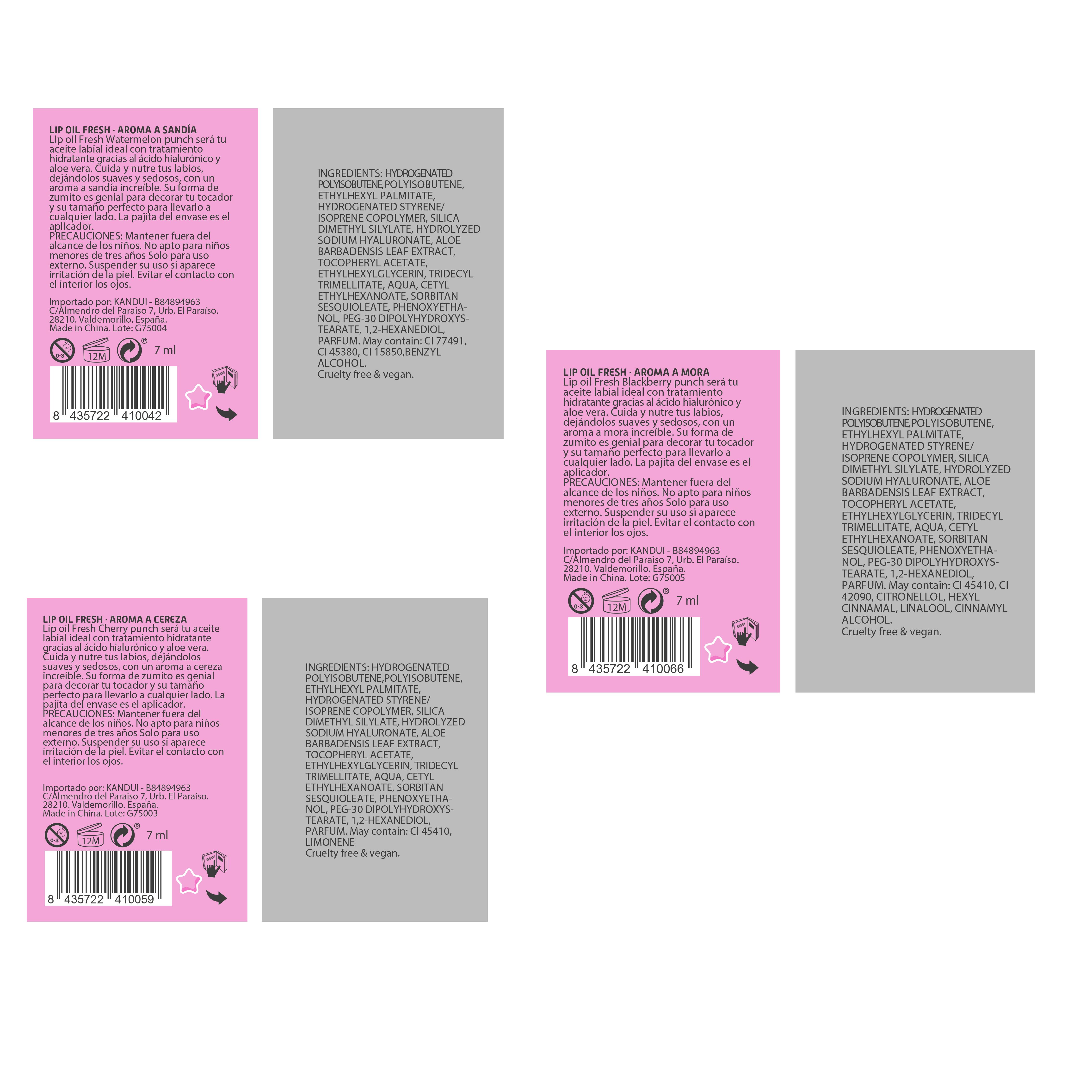 Уље за усне Lip Oil Refresh Punch Lip Oil Балзами за усне, хидратантне креме и нега
