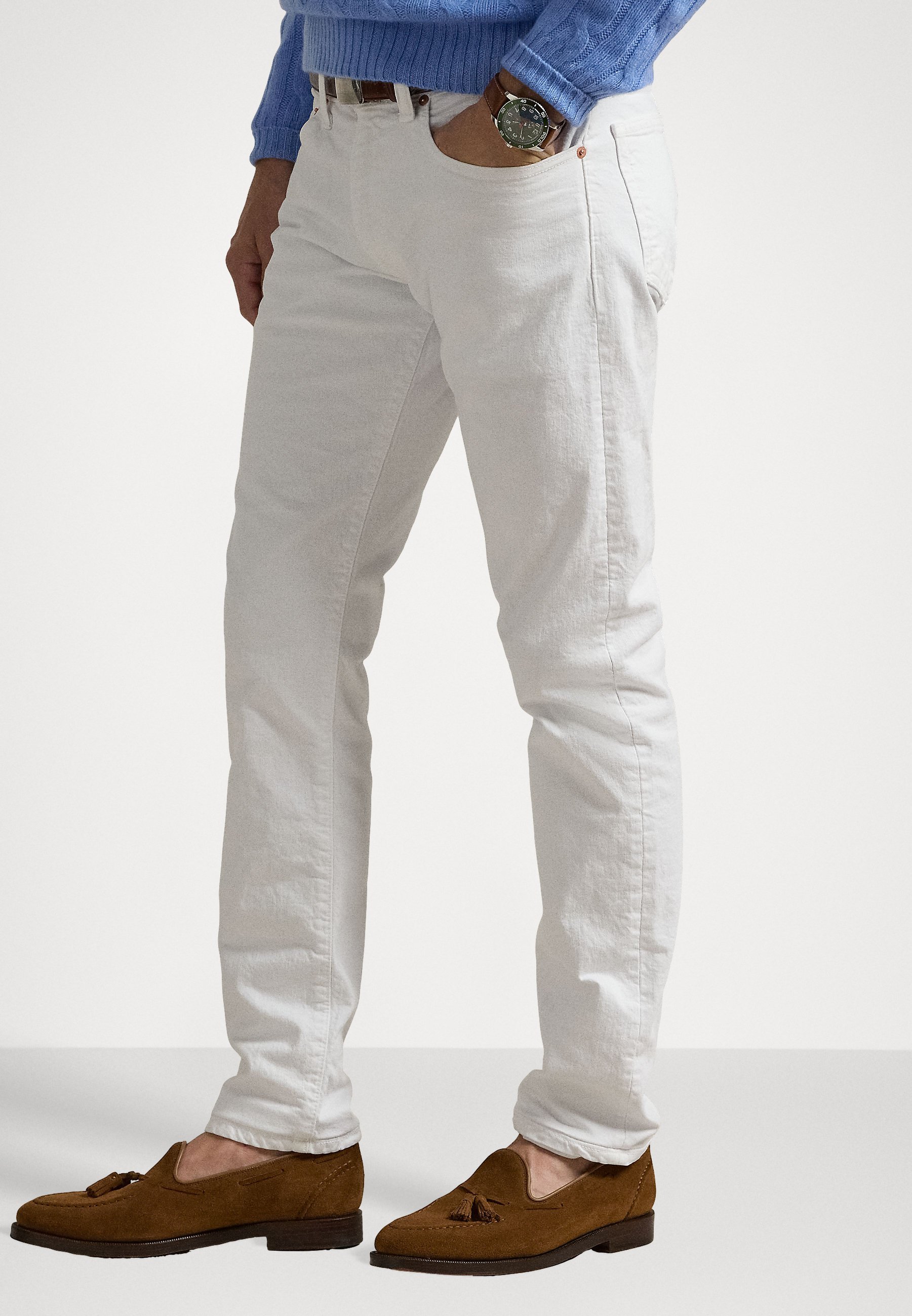 SLIM POLO PONY STRETCH JEAN - Slim fit -farkut - light grey denimPolo Ralph Lauren