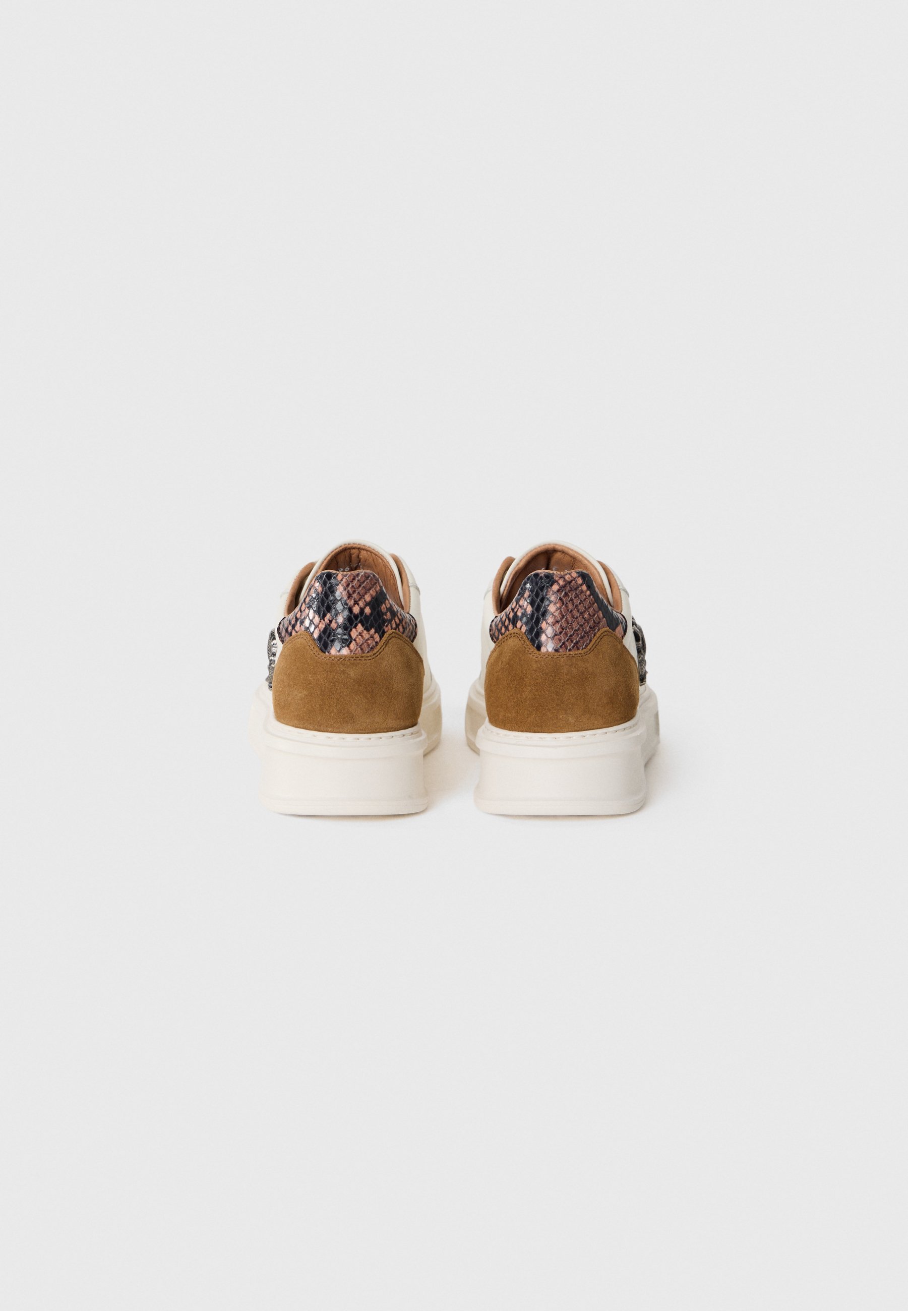 Roberto Cavalli sneakers - wit/bruin
