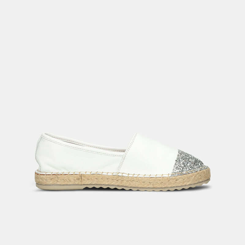 Dames leren espadrilles